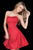 Sherri Hill - 51546 Applique Strapless Sweetheart A-Line Dress In Red