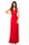 Sherri Hill - 51553 Plunging Halter A Line Evening Dress In Red