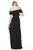Sherri Hill - 51556 Beaded Lace Off-Shoulder A-Line Dress In Black