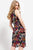 51562 Multi Butterfly Embroidered Short Dress