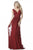 Sherri Hill - 51562 Lace Plunging V-Neck A-Line Dress In Red