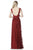 Sherri Hill - 51562 Lace Plunging V-Neck A-Line Dress In Red