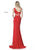 Sherri Hill - 51570 One Shoulder Sheer Cutouts Dress In Red