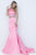 Sherri Hill - 51581 Two Piece Halter Satin Mermaid Dress In Pink
