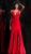 Jovani - 51586 Plunging V-Neck Trumpet Evening Gown In Red