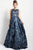 51596 Majestic Floral Applique A-Line Gown