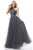 Sherri Hill - 51604 Beaded Illusion Halter A Line Dress In Gray