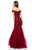 Sherri Hill - 51618 Beaded Off Shoulder Tulle Mermaid Gown In Red