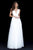 Sherri Hill - 51620 Pleated Plunging V-Neck Ballgown In White