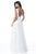 Sherri Hill - 51620 Pleated Plunging V-Neck Ballgown In White