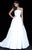 Sherri Hill - 51623 Floral Textured Strapless Ballgown In White