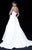 Sherri Hill - 51623 Floral Textured Strapless Ballgown In White
