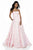 Sherri Hill - 51623 Floral Textured Strapless Ballgown In Pink