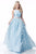 Sherri Hill - 51626 Two Piece Floral Jewel Ballgown In Blue