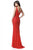 Sherri Hill - 51641 Beaded Fitted Long Sheath Dress In Red