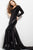 51650 One Shoulder Trumpet Sequined Gown