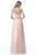 Sherri Hill - 51656 Plunging Off-Shoulder A Line Beaded Dress In Pink
