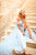 Sherri Hill - 51656 Plunging Off-Shoulder A Line Beaded Dress In Blue