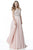 Sherri Hill - 51658 Beaded Off-Shoulder Chiffon A-line Gown In Pink