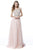 Sherri Hill - 51658 Beaded Off-Shoulder Chiffon A-line Gown In Pink