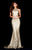 Sherri Hill - 51663 Long Sequined Halter Trumpet Dress In Gold