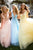 Sherri Hill - 51676 Sequin-Beaded Glitter A Line Dress In Pink and Blue