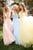 Sherri Hill - 51676 Sequin-Beaded Glitter A Line Dress In Pink and Blue