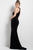 51680 High Halter Velvet Mermaid Gown