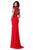 Sherri Hill - 51691 Two Piece Beaded Cap Sleeve Fitted Dress In Red