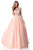 Sherri Hill - 51702 Beaded Halter Tulle Ballgown In Pink