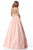 Sherri Hill - 51702 Beaded Halter Tulle Ballgown In Pink
