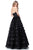 Sherri Hill - 51705 Sequined Strapless Semi-Sweetheart Tulle Ballgown In Black