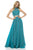 Sherri Hill - 51724 Two Piece Beaded High Halter Chiffon Dress In Green