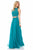 Sherri Hill - 51724 Two Piece Beaded High Halter Chiffon Dress In Green