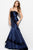 51728 Strapless Lace Embellished Mermaid Gown