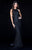 Sherri Hill - 51739 Halter Beaded Long Dress In Black and Multi