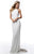 Sherri Hill - 51739 Halter Beaded Long Dress In White and Multi