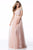 Sherri Hill - 51771 Cap Sleeve Appliqued Two-Piece A Line Dress In Pink