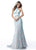 Sherri Hill - 51772 Beaded Lace Two Piece Mermaid Dress In Blue