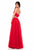 Sherri Hill - 51780 Beaded Choker Plunging Cutout Tulle Dress In Red