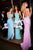 Sherri Hill - 51783 Lace-Up Back Sequin Fitted Evening Gown In Pink and Blue