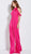 Jovani - 51785 Cold Shoulder High Neck Jumpsuit in Pink