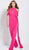 Jovani - 51785 Cold Shoulder High Neck Jumpsuit in Pink