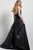51789 Laser Cut Leather Spaghetti Straps Dress