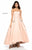 Sherri Hill - 51789 Strapless High-Low A-Line Gown with Beaded Pockets In Neutral