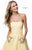 Sherri Hill - 51789 Strapless High-Low A-Line Gown with Beaded Pockets In Yellow