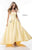 Sherri Hill - 51789 Strapless High-Low A-Line Gown with Beaded Pockets In Yellow