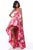 Sherri Hill - 51791 Strapless Floral Print High Low A-Line Dress In Pink and Print