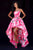 Sherri Hill - 51791 Strapless Floral Print High Low A-Line Dress In Pink and Print