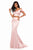 Sherri Hill - 51797 Two Piece Off-Shoulder Mermaid Gown In Pink